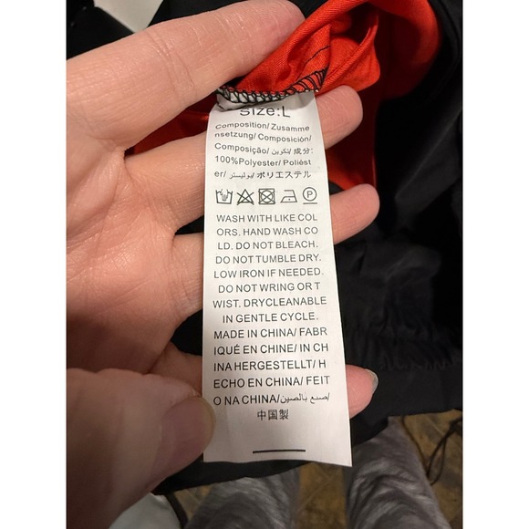 Unbranded Cutout Panelled Streetwear Festival Pants Women Size L Black Red - Picture 8 of 9